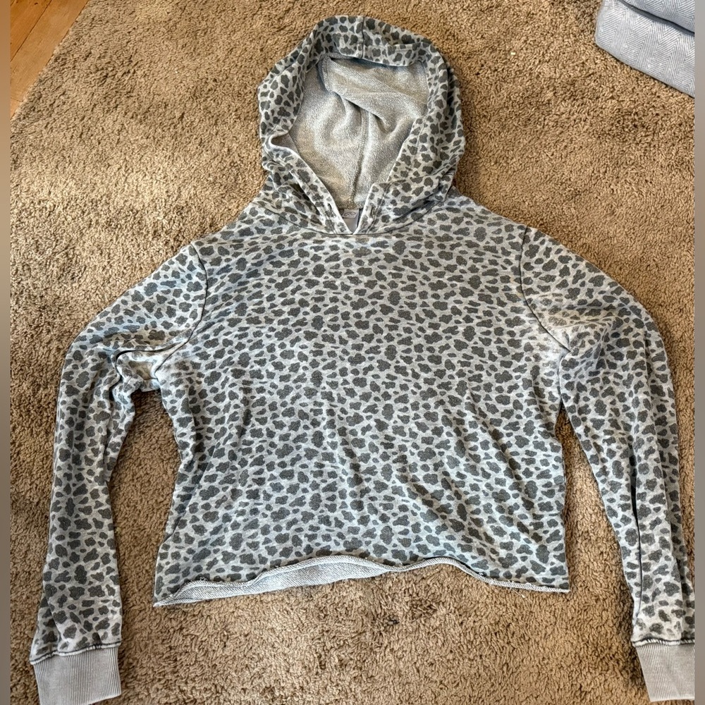 Alternative Gray Patterned Hoodie